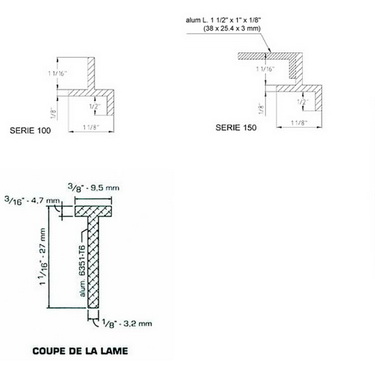 Grilles gratte-pieds Grilles gratte-pieds avec lames en T - LT